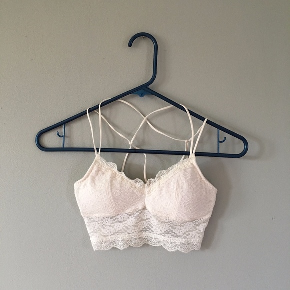 hollister lace halter bralette